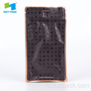 Plastic De-Metalized Flat Bottom Bag For Chocolate